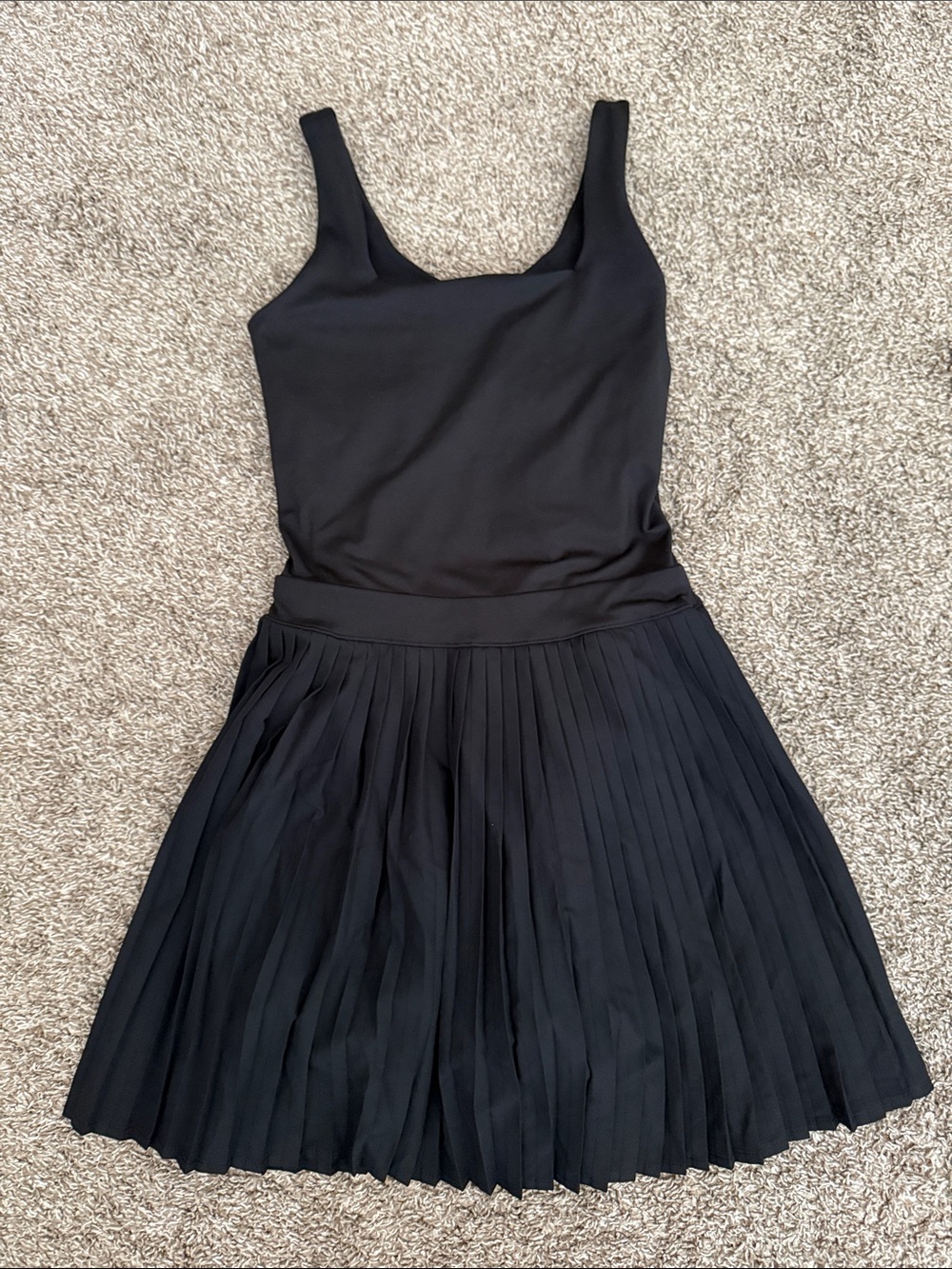 Target Black pleated tennis dress